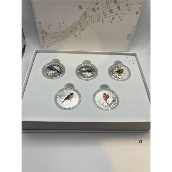2015 $10 Colourful Birds 5 Coin set