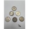 Image 1 : Canadian Silver 50 Cent Pieces Various Years