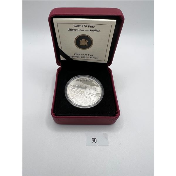 2009 $20 Fine Silver Jubilee Locomotive Coin