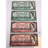 Image 1 : 1954 $1 & $2 Banknotes Set of 4