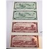 Image 2 : 1954 $1 & $2 Banknotes Set of 4