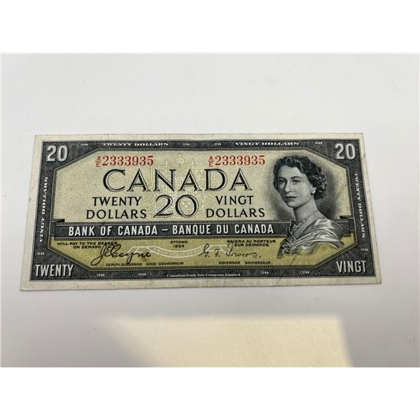 1954 $20 Devil's Face Banknote