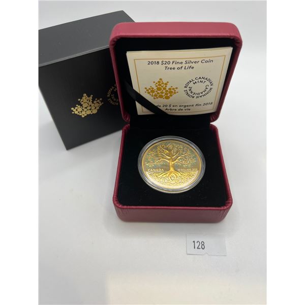 2018 $20 Fine Silver Tree of Life Coin
