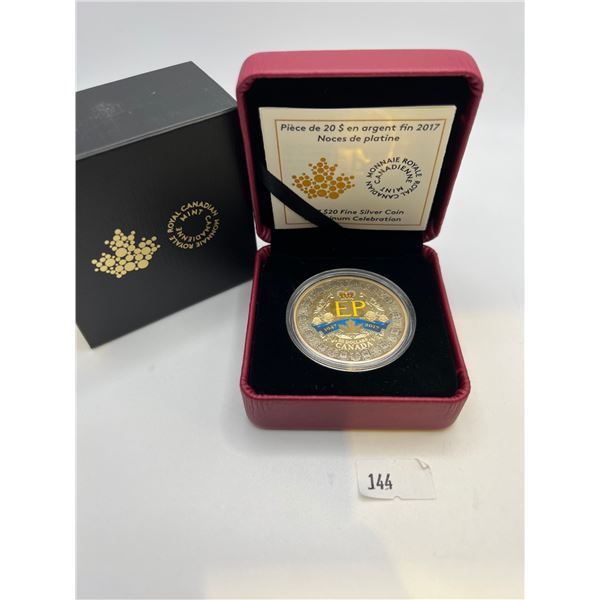 2017 $20 Fine Silver Coin - A Platinum Celebration