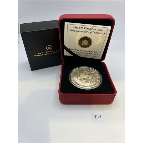 2013 $20 Fine Silver Coin - 300th Anniversary of Louisbourg