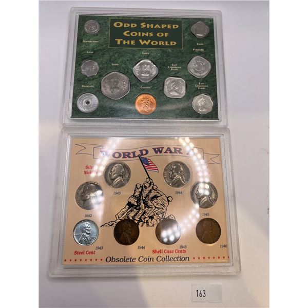 2 Coin Sets in Hard Cases