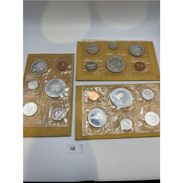 3 1960's Canadian Proof Like Sets