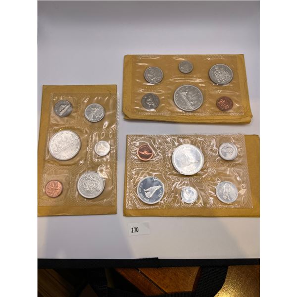 3 1960's Canadian Proof Like Sets