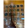 Image 1 : Sheet of Large Canadian Pennies Various Years