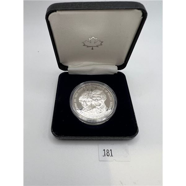 1983 Fine Silver Prince & Princess of Wales Coin