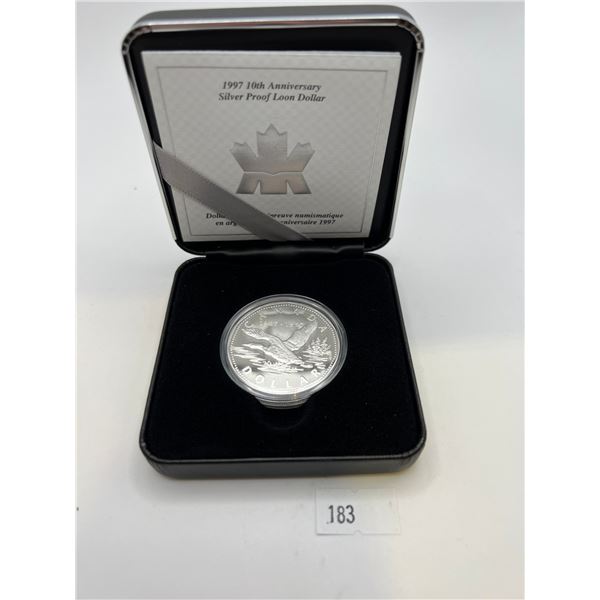 1997 Silver Proof Loon Dollar