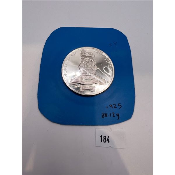 World War II RCMP Sterling Silver Coin