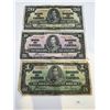 Image 1 : 1937 Canada Banknotes Set of 3