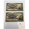 Image 1 : 1900 Canada 25 Cents Banknotes Set of 2