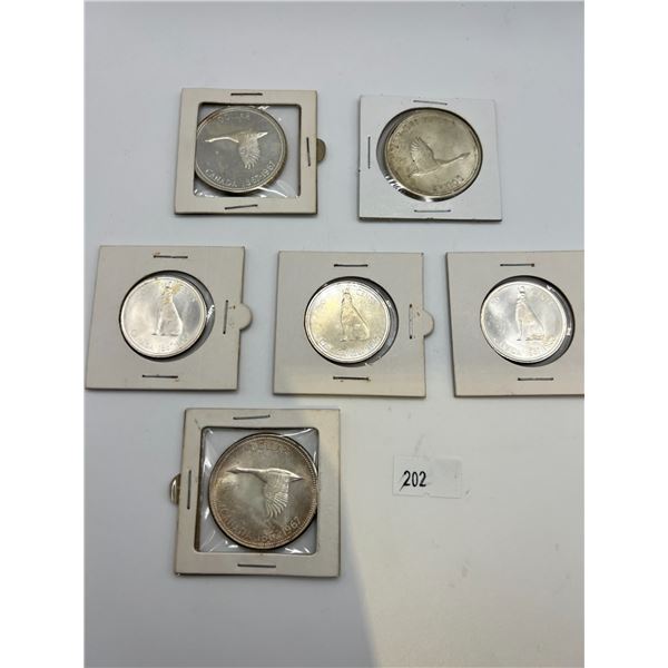 1967 Canadian Silver Dollars & 50 Cents