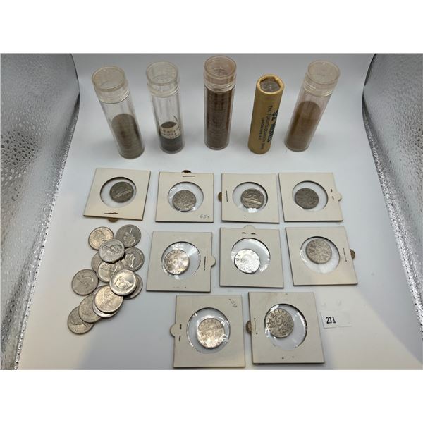 Canadian Nickel Collection Various Years