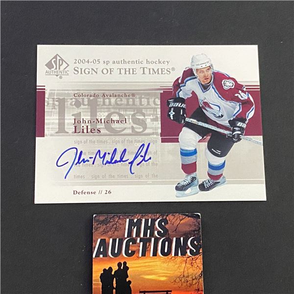 JOHN-MICHEAL LILES 2004-05 SP AUTHENTIC AUTOGRAPH CARD (ref2385)
