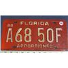 Image 1 : 1988 Florida licence plate