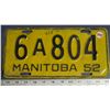 Image 1 : 1952 MB licence plate