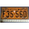 Image 1 : 1950 SK licence plate