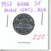 Image 1 : 1953 Canada 5 cent coin