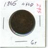 Image 1 : 1865 Canada Penny
