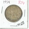Image 1 : 1954 Canada 50 cent coin