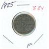 Image 1 : 1925Canada 5 cent coin