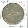 Image 1 : 1959 Canada 1 dollar coin