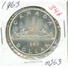Image 1 : 1963 Canada 1 dollar coin