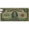 Image 1 : 1923 Canada 1 dollar  bill