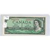 Image 1 : 1954 Canada 1 dollar  bill
