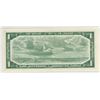 Image 2 : 1954 Canada 1 dollar  bill