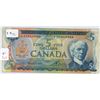 Image 1 : 1972 Canada 5 dollar bill