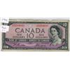 Image 1 : 1954 Canada 10 dollar bill (Devils Face) Beattie / Coyne