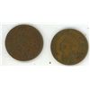 Image 1 : 1900 & 1902 United states of America Pennies (First Nations Head)