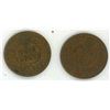 Image 2 : 1900 & 1902 United states of America Pennies (First Nations Head)
