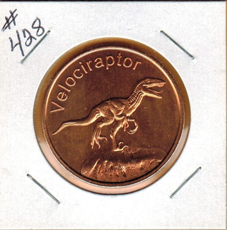 Copper Raptor 1 OUNCE COPPER - .999 FINE - DINOSAURS - VELOCIRAPTOR - Schmalz Auctions