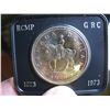 Image 2 : 1973 CANADIAN CASED SILVER DOLLAR - R.C.M.P.  CENTENNIAL