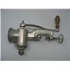 Image 1 : SMALL HAND CRANK MEAT GRINDER -  NO. 1  SIZE  (2 1/2 inch by 3 inch Mouth)