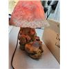 Image 6 : Vintage Wood Burl and Coral Lamp – Working – 10.5x11.5 inch
