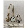 Image 2 : Rose Quartz Owl Pendant + Owl Necklace