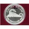 Image 3 : 1986 Vancouver Centennial Silver Dollar. 100th Anniversary of the founding of Vancouver and the arri