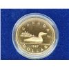 Image 3 : 1987 Loonie Dollar. The first Loonie Dollar. Struck in Proof with Ultra Heavy Cameo. Housed in origi