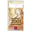 2001 International Year of Volunteers Silver 10 Cents.  Sterling Silver. Proof with Ultra Heavy Came