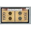 Image 1 : U.S. Doubled Minted Pennies & Nickels. Includes 1909 Indian Head & Lincoln cent & 1938 Buffalo & Jef
