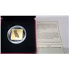 Image 2 : 2010 Square $3 Barn Owl. Sterling Silver with 24-karat Gold Plating. Specimen. Housed in its origina