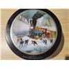 Image 3 : Currier & Ives - railroad scene tin & tins & plaque