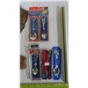 Image 2 : Souvenir  spoons on wooden Canada plague + 1 fruit spoon set, + 1 flower spoon set, + 5 spoons in a 