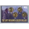 Image 1 : The Lost Sacagawea Golden dollars. 4 coin set includes 2002P, 2003P, 2004P & 2005P. BU
